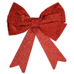 Red Christmas Glitter Bow - Front